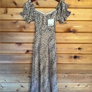 NWT Showpo Leopard Print Maxi Dress
